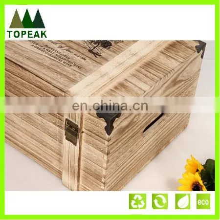 Eco-friendly Wooden Wine Box Wholesale Gift Box Packing Wood Box