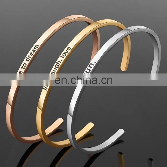 Couple bracelet creative inspired stainless steel jewelry