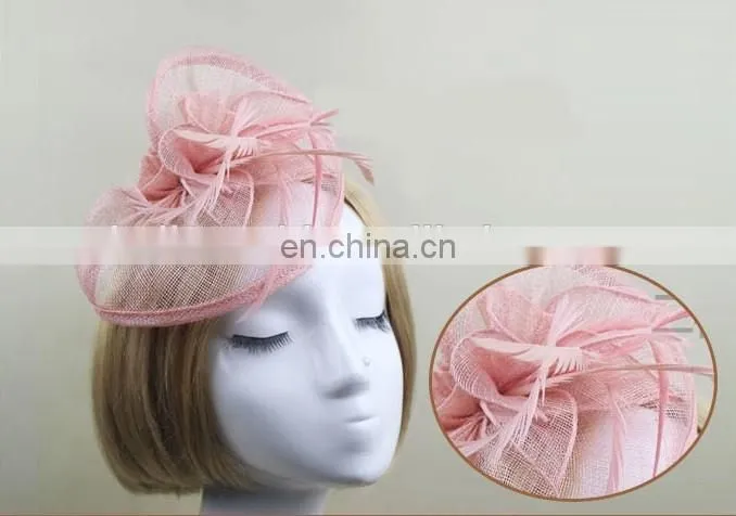 2016 Elegant Party Bridal Hair Barrette Feather Fascinator for Women