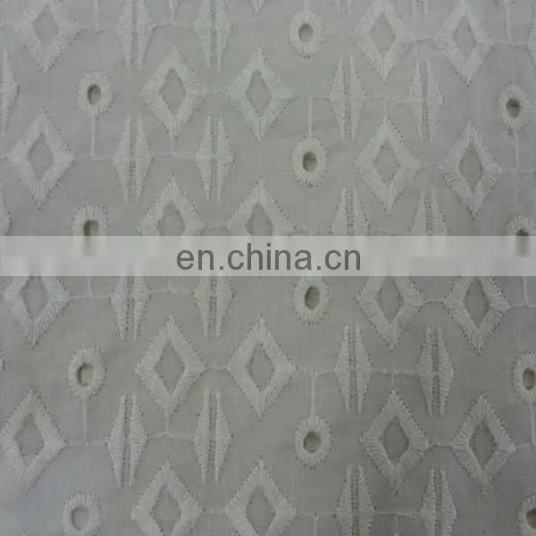 different pattern of 100% cotton woven embroidery fabric