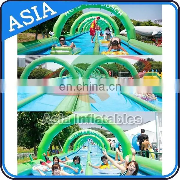 100m Dual Lanes Airtight Inflatable Water Slip n Slide The City / Slip Slide / Belly Slide