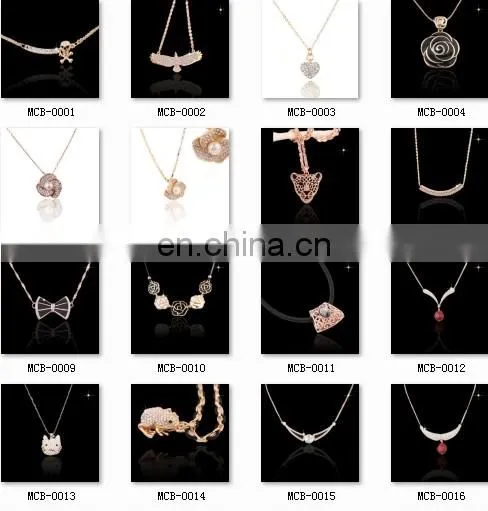 wholesale necklace/rhinestone necklace/metal necklace MCB-0015