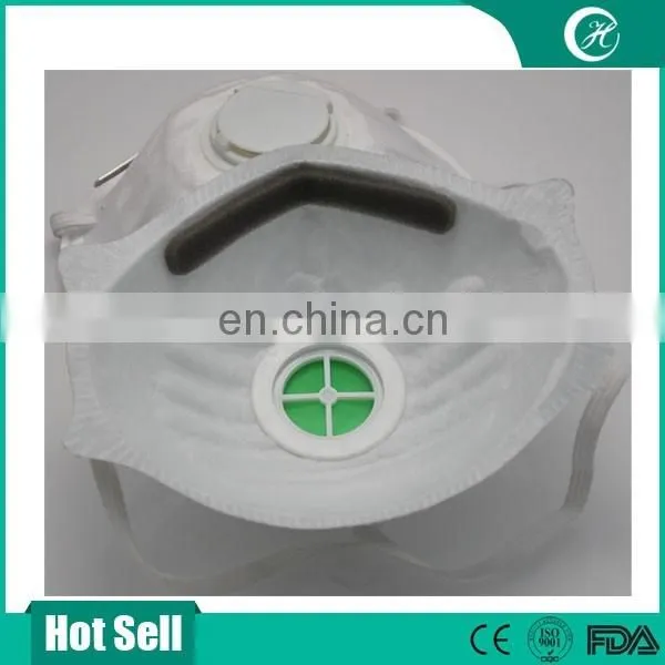 EN, CE, ISO approved cheap medical grade Disposable N95 mask with or without valve used for breathing protection