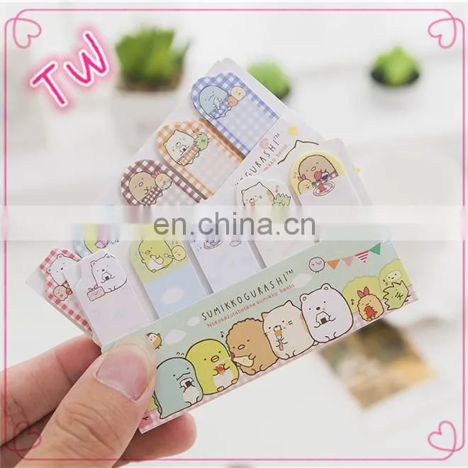 Low price Wholesale china market Creative stationery high quality cute animal shaped sticky notes memo pad in different sizes