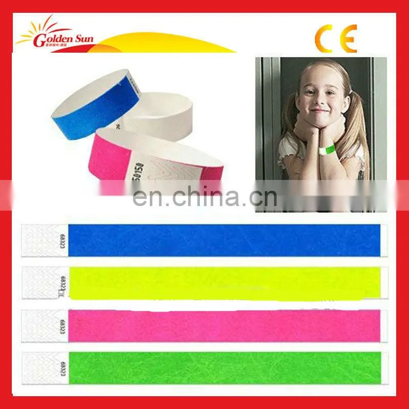 Solid Colour Tyvek Wristbands