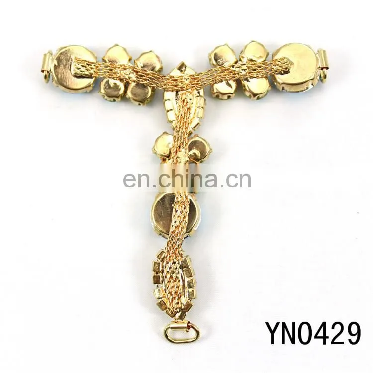 cheap T-shaped rhinestone shoe accessories shoes buckle