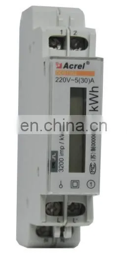 DIN Rail energy meter KWH meter watt hour meter connected with external Current transformer 50 Hz