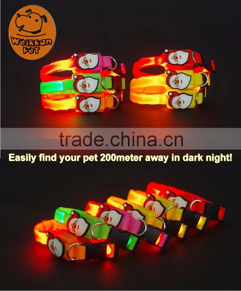 (1068) New products 2016 innovative product customized led dog collar and leash