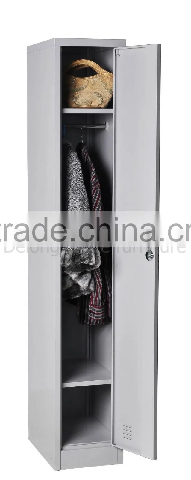 One Tier Steel Locker, Single Door Locker, Metal Locker with Key Lock