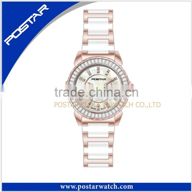 Ladies Fashion Trend Design Quartz Ceramic Watch With Cheap Price