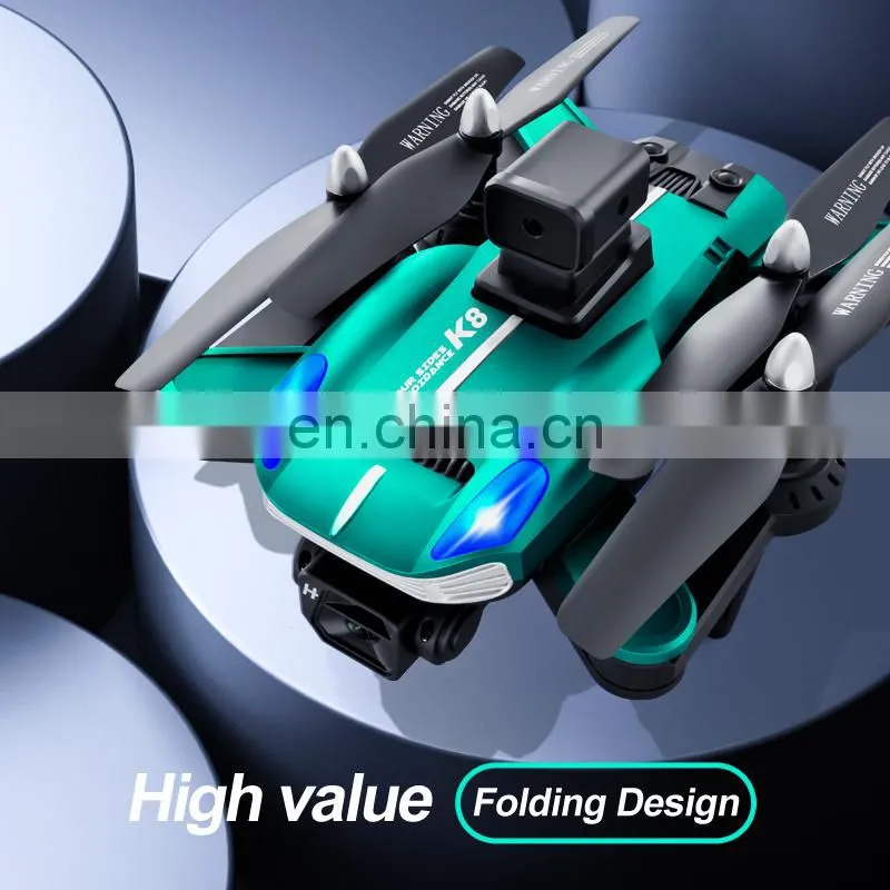 K8 drone 4k Optical flow localization Electric adjustment lens Four-way obstacle avoidance Body LED lights