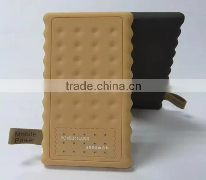 Wholesale alibaba Biscuit Power Bank charger 4000mAh for samsung