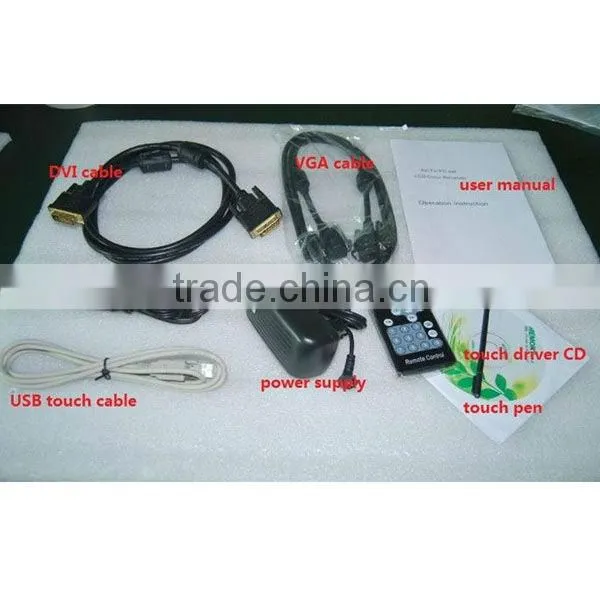 VESA standard 15 inch tft lcd open frame touch screen monitor
