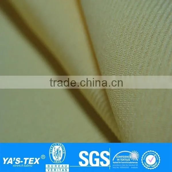 Yellow Plain Polyester Lycra Waterproof Fabric Wholesale For Moutaineering