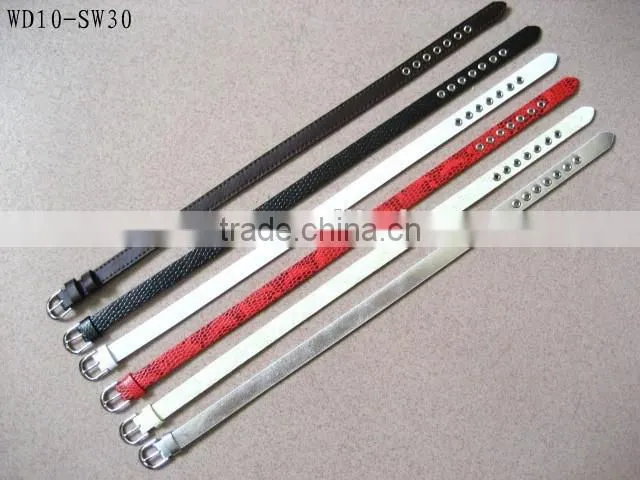 Wholesale Matte and Snakeskin Wristband PU Leather Bracelet