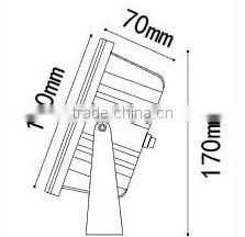 Professional 4- 16w Alumunium led spot light outdoor DC12V 24V AC85-265V