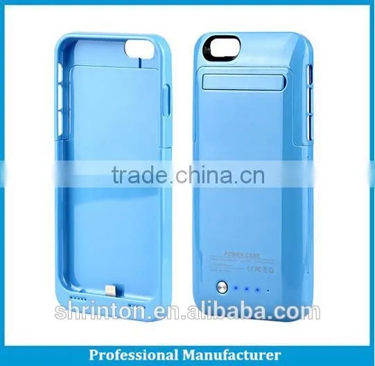 2015 new products, plastic backup battery case 4500mAh 5v rechargeable battery for iphone 5/5S/6 4.7"