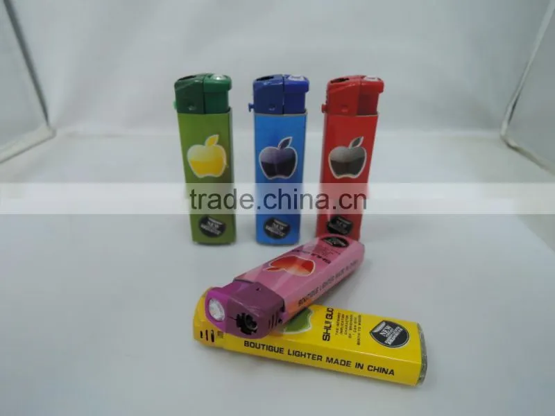 customized sticker refillable butane gas lighter electric cigar lighter manufacturer
