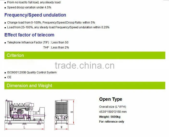 HOT SALE FOR 500KW MANNHEIM DIESEL GENERATOR