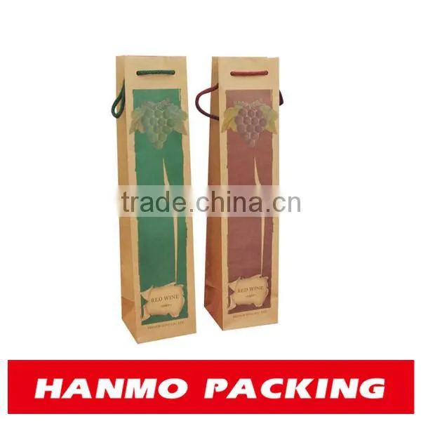 new handmade wine glass gift bags kraft paper bag