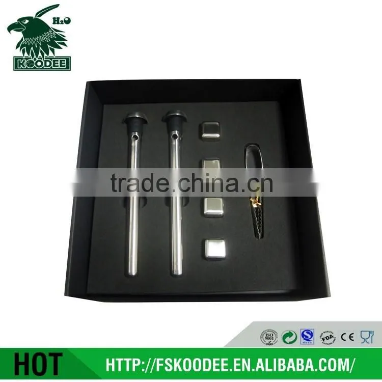 Beer chiller gift set with ice tone