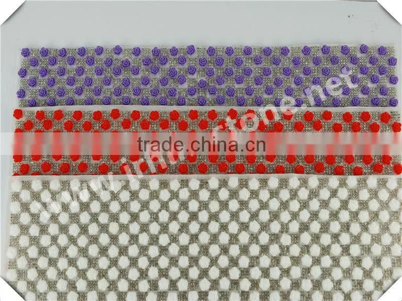 24X40cm New Arrival Hotfix Chaton Mesh trimming From China Manufacturer