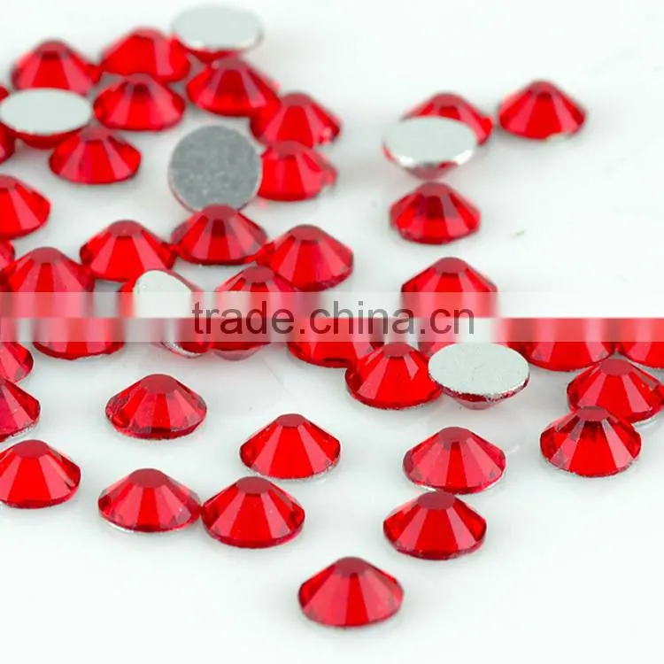 Loose non hotfix rhinestone, silver foiled flat back crystal