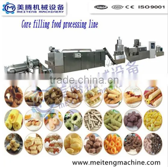 Puffed corn wheat snacks food extruder/machines