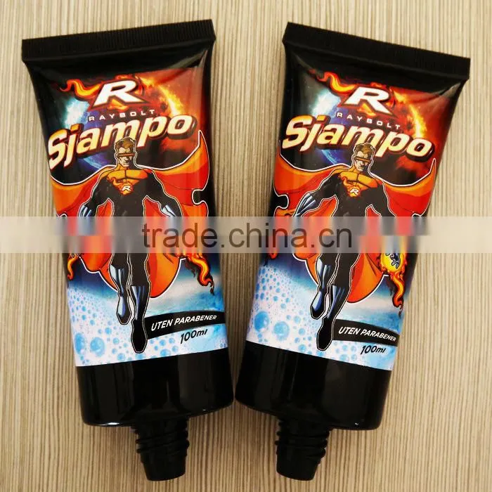 Customized 100ml oval plastic cosmetic tube