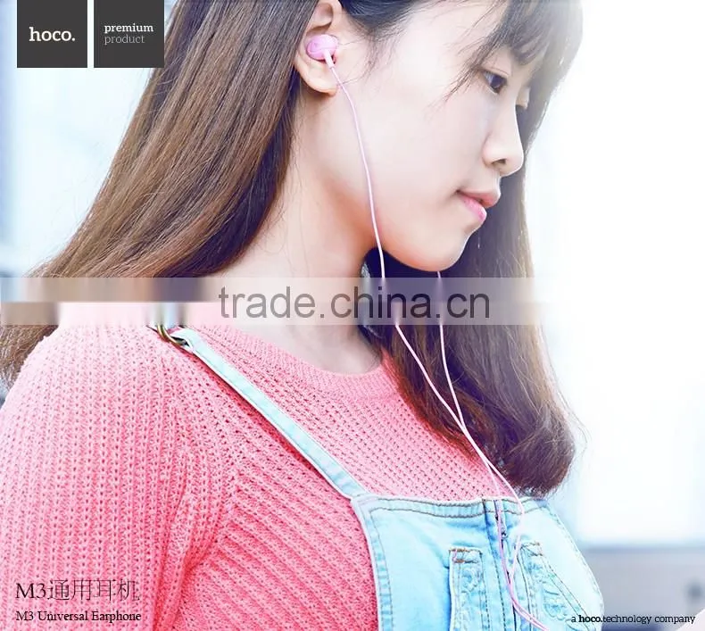 HOCO Fashion M3 Universal Earphone 120cm TPE High Quality Earphone For Apple/Android Mobile Phone