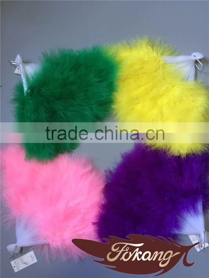 Natural Craft Marabou Turkey Feather Large Hand Fans