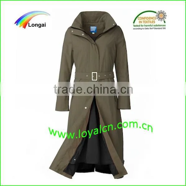 long fashionable women's raincoat