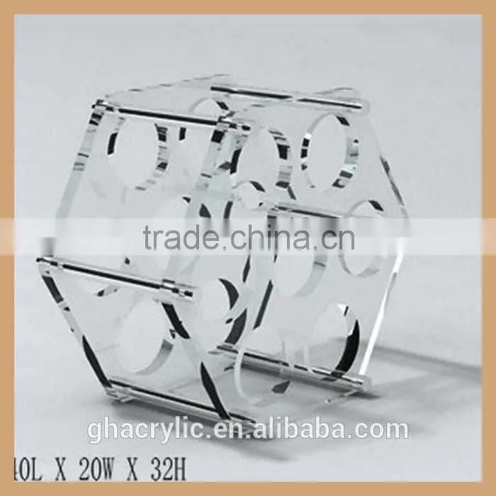 customized acrylic wine display rack