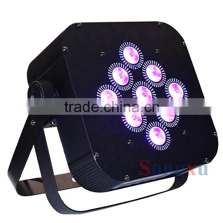 9x8w rgbw led stage light par can wireless led up light for wedding party dj club