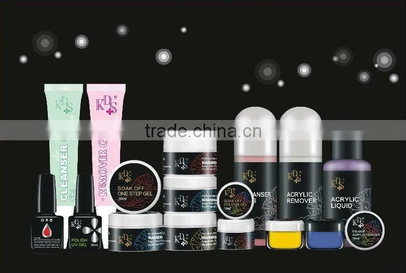 KDS soak off crystal color UV gel for nail art nail use glue China factory