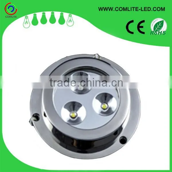 6W IP68 red blue green yellow white underwater LED light for boat