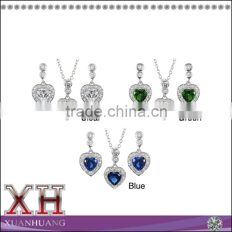 Jewelry Set 2015 Fashion Necklace Earrings Ring Set Jewelry Silver Jewelry