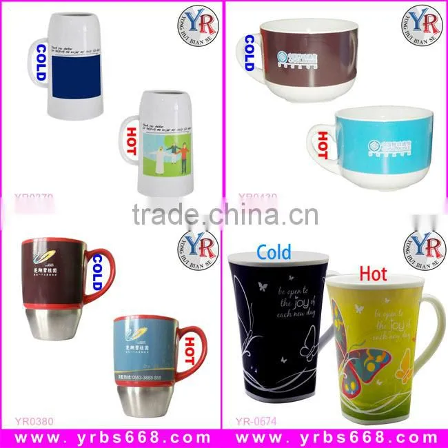 18 years factory sales customized souvenir gift orca coating magic photo insulated mug