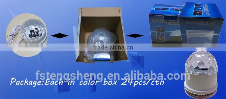 Magic color effects christmas led crystal ball indoor lighting