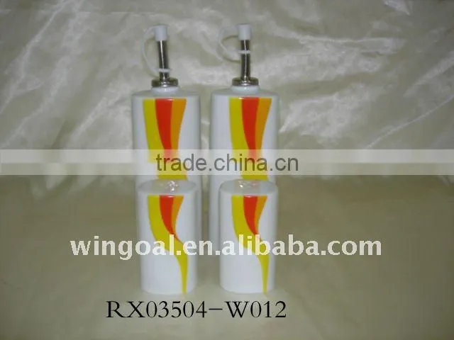 cylindricity ceramic salt and pepper shaker