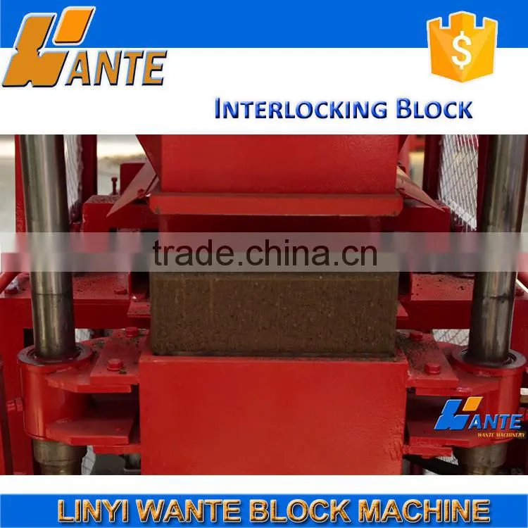 WT1-10 hydraulic clay brick machine,soil interlocking brick manufacturing machine