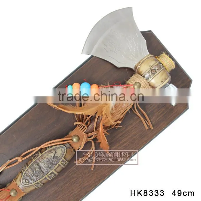 Wholesale Indian axe with feathers HK8333