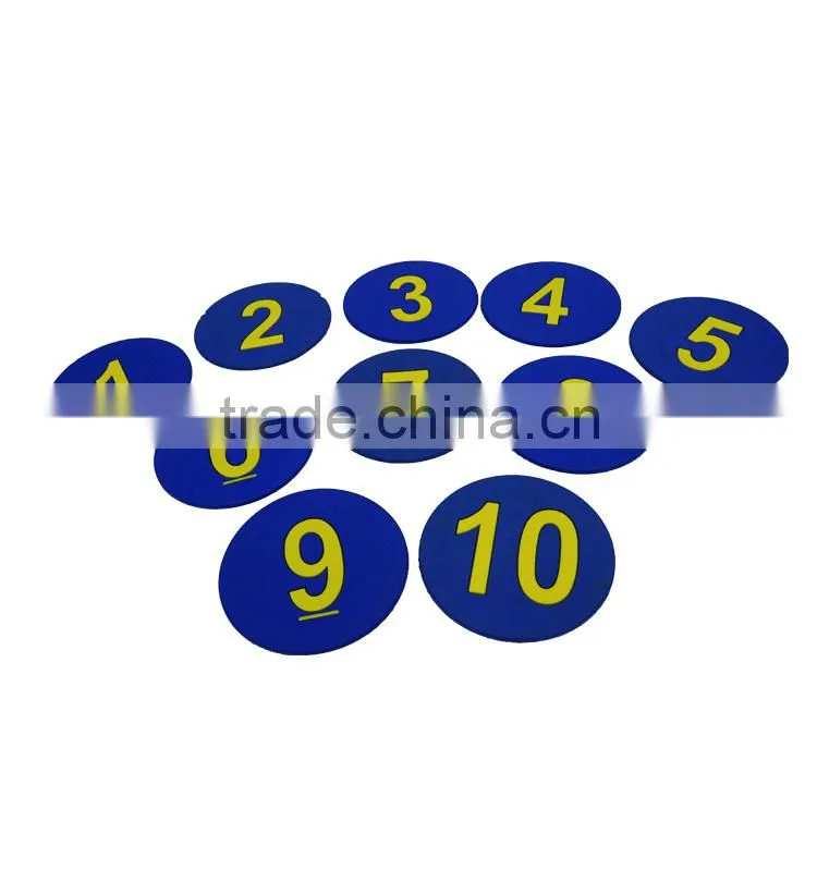 2016 Hot selling teaching aid toy nunber round mart mat
