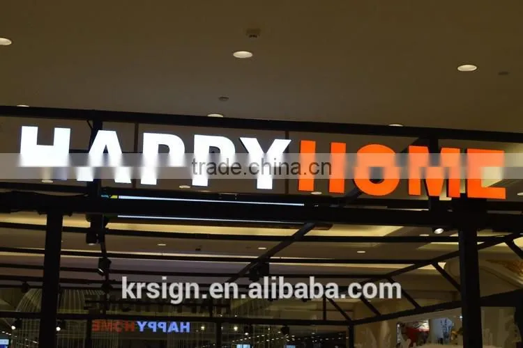 Led channel letter sign for sign board designs