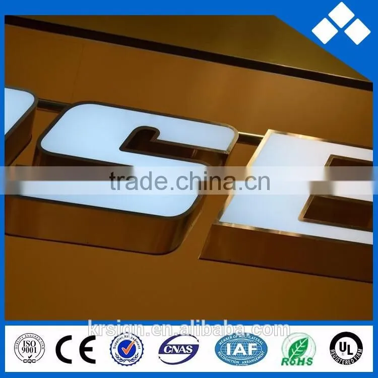 store Decorative energy saving led resin letter sign for sale signage