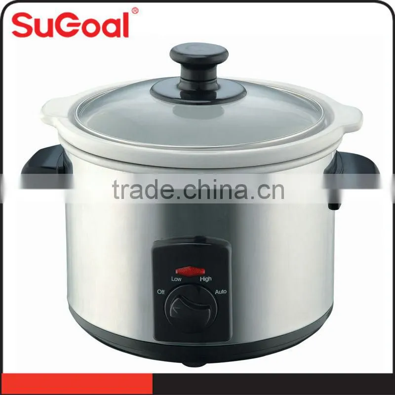 2015 SuGoal stainless steel chinese slow cooker