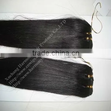 1# TOP QUALITY 100% black human hair weft