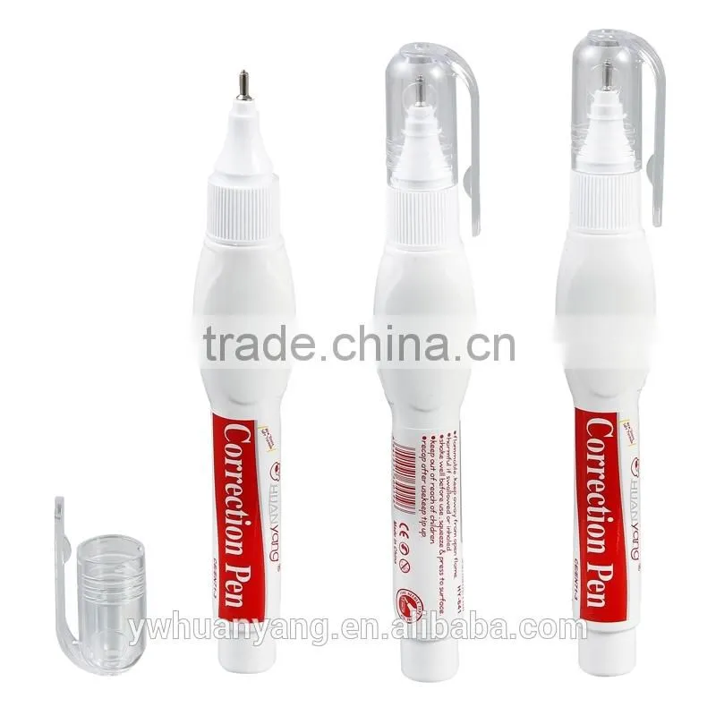 Colored correction tool hot correction pen quick dry liquid corrector HY641
