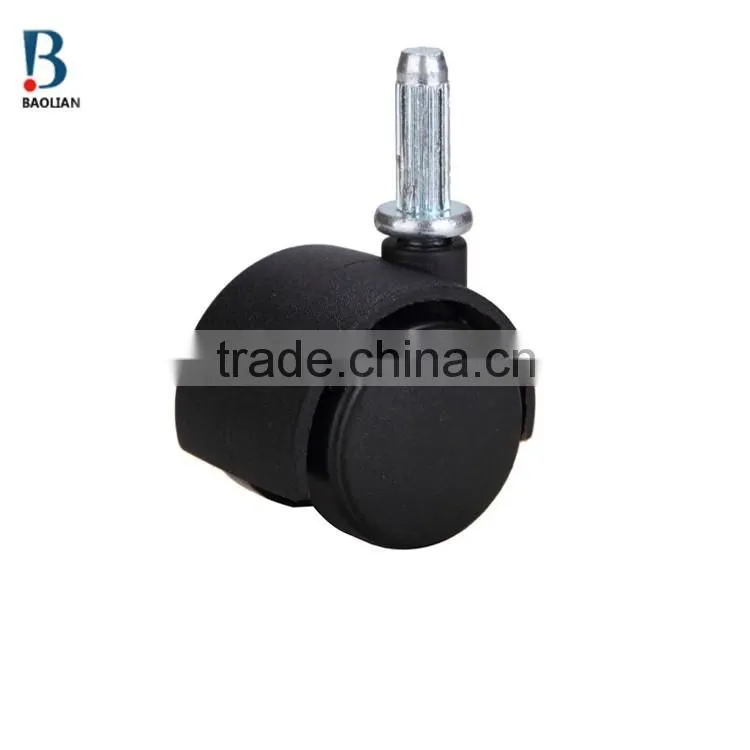 ISO certificated china 1.5" removable double plastic small caster wheels for cleaner