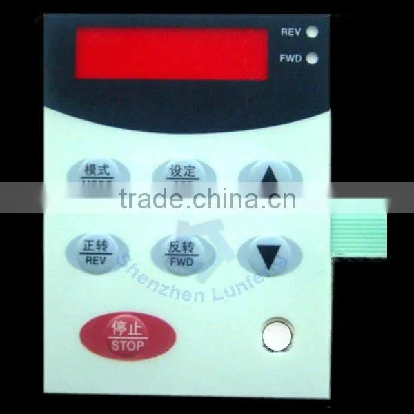 custom graphic overlay keypad with multy-keys used on industrial equipment